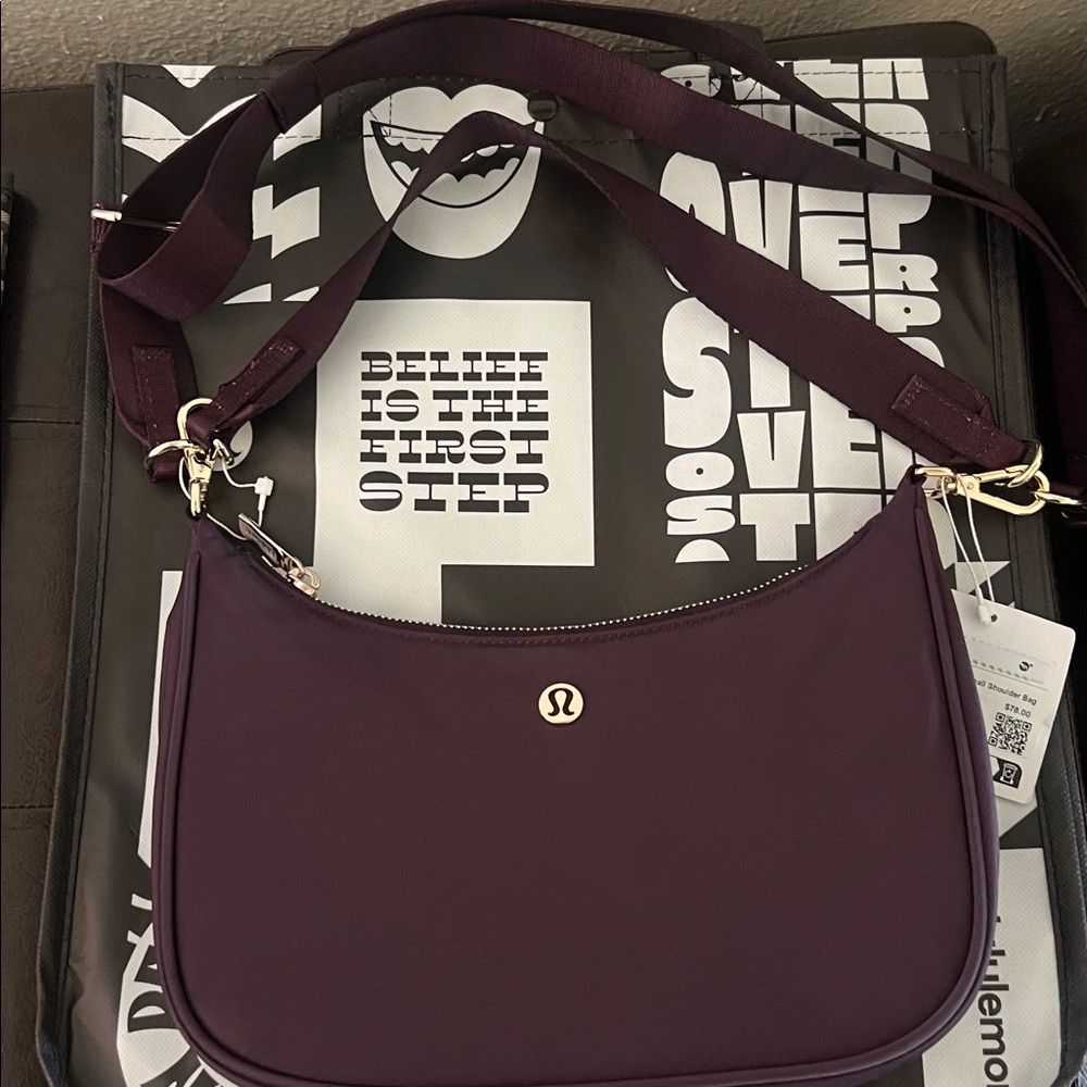 Lululemon Athletica Dark Purple Shoulder Bag